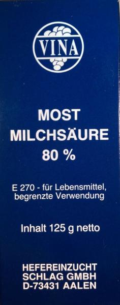 Milchsäure / Mostmilchsäure 80% 125gr.